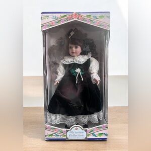 Victorian Collection by Melissa Jane 1997 16" Brass Key Club Porcelain Doll